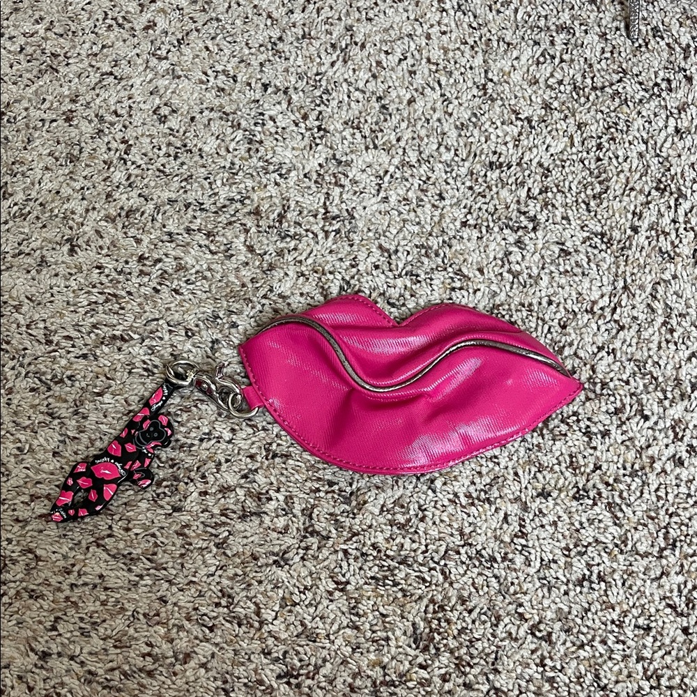 Kipling Pink Lips Coin Pouch